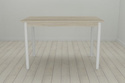 Стіл кухонний Ferrum-decor Беніта 75x120x80 Білий ДСП Сонома 16мм (FRD-106285)