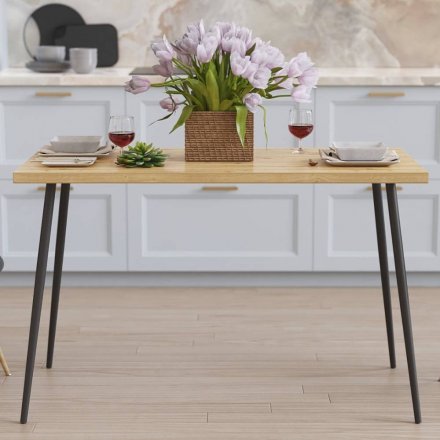 Стіл кухонний Марсель 30 Ferrum-decor 75x120x70 Чорний метал ДСП Дуб Артизан 32 мм (FRD-106694) Стіл кухонний Марсель 30 Ferrum-decor 75x120x70 Чорний метал ДСП Дуб Артизан 32 мм (FRD-106694)