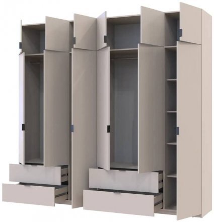 Шафа для одягу Doros Лукас Кашемір 3+3 ДСП 255х50х240 DRS-011714 (42005112) Шафа для одягу Doros Лукас Кашемір 3+3 ДСП 255х50х240 DRS-011714 (42005112)