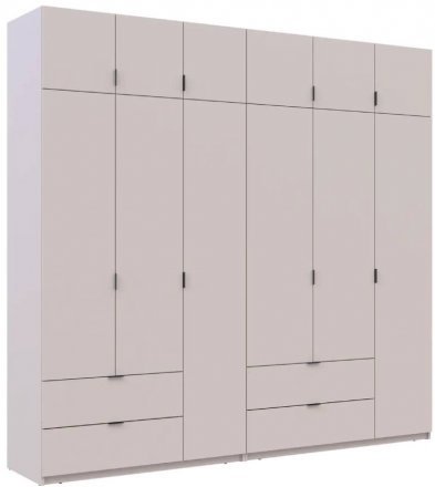 Шафа для одягу Doros Лукас Кашемір 3+3 ДСП 255х50х240 DRS-011714 (42005112) Шафа для одягу Doros Лукас Кашемір 3+3 ДСП 255х50х240 DRS-011714 (42005112)