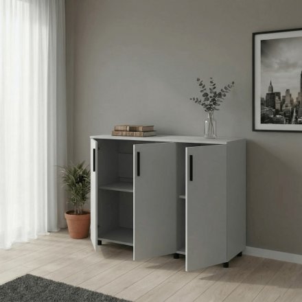 Комод Doros Торн Сірий 3Ш/1Д 135х51.6х80 (DRS-012107) Комод Doros Торн Сірий 3Ш/1Д 135х51.6х80 (DRS-012107)