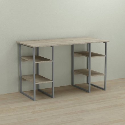 Письмовий стіл Ferrum-decor Карен 75x120x60 сірий ДСП Дуб Сонома 16мм (FRD-102419)