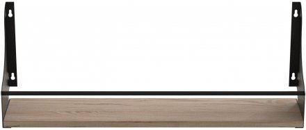 Полиця настінна Ferrum-decor Ізі 260x500x150 метал Чорний ДСП Дуб Сан-Марино 16 мм (FRD-102906) Полиця настінна Ferrum-decor Ізі 260x500x150 метал Чорний ДСП Дуб Сан-Марино 16 мм (FRD-102906)