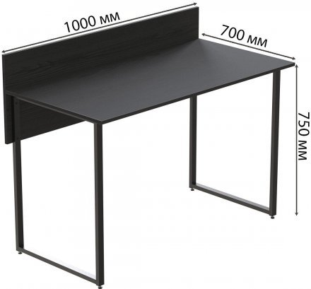 Комп'ютерний стіл Ferrum-decor Скай 76x100x70 чорний ДСП Сосна Кембра 32мм (FRD-103650) Комп'ютерний стіл Ferrum-decor Скай 76x100x70 чорний ДСП Сосна Кембра 32мм (FRD-103650)