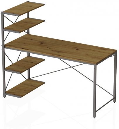 Комп'ютерний стіл Ferrum-decor Джек 75x140x70 Чорний ДСП Артизан (FRD-105412)