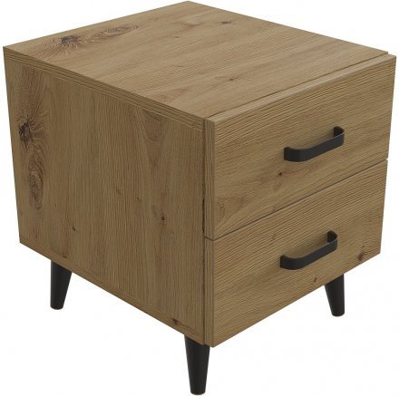 Тумба Віва 2 на конусних ніжках Ferrum-decor 41x35x40 Чорний метал ДСП Дуб Артизан 16 мм (FRD-106816) Тумба Віва 2 на конусних ніжках Ferrum-decor 41x35x40 Чорний метал ДСП Дуб Артизан 16 мм (FRD-106816)