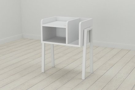Тумба модульна Ferrum-decor Амелі 540x450x320 метал Білий ДСП Біле 16 мм (FRD-103011) Тумба модульна Ferrum-decor Амелі 540x450x320 метал Білий ДСП Біле 16 мм (FRD-103011)