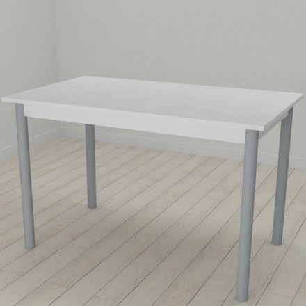 Стіл кухонний Ferrum-decor Беніта 75x120x80 Сірий ДСП Біле 16мм (FRD-106287) Стіл кухонний Ferrum-decor Беніта 75x120x80 Сірий ДСП Біле 16мм (FRD-106287)