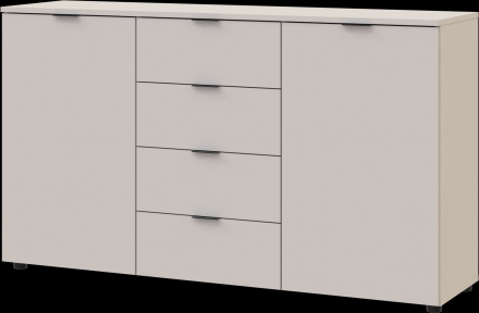 Комод у спальню Doros Рон 5 140х38х81 см Кашемір (DRS-011456)