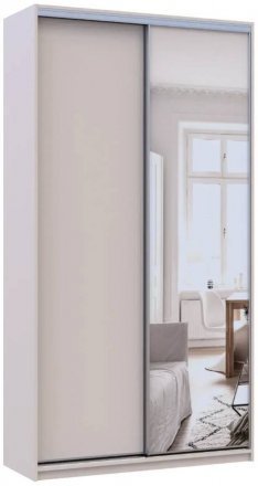 Шафа-купе Doros Сіті Лайт Кашемір 1 ДСП / 1 дзеркало 120х45х225 (80736338) Шафа-купе Doros Сіті Лайт Кашемір 1 ДСП / 1 дзеркало 120х45х225 (80736338)