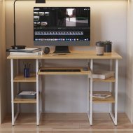 Комп'ютерний стіл Ferrum-decor Тім 75x120x70 білий ДСП Дуб Сан-Марино 16мм (FRD-101374) Комп'ютерний стіл Ferrum-decor Тім 75x120x70 білий ДСП Дуб Сан-Марино 16мм (FRD-101374)