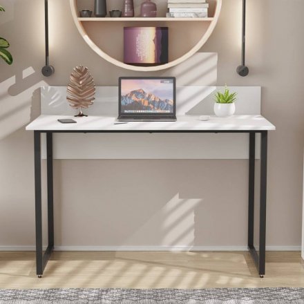 Письмовий стіл Ferrum-decor Скай 75x120x70 чорний ДСП Біле 16мм (FRD-103651)