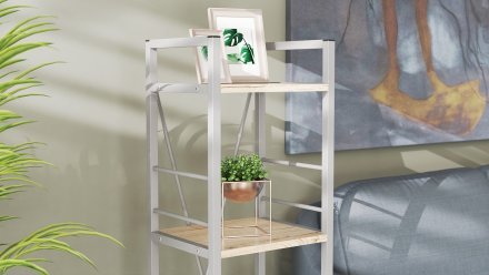Етажерка 4/34 Ferrum-decor Серії Конект 120x34x28 сірий ДСП Дуб Сан-Марино 16мм (FRD-104284) Етажерка 4/34 Ferrum-decor Серії Конект 120x34x28 сірий ДСП Дуб Сан-Марино 16мм (FRD-104284)