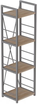 Етажерка 4/34 Ferrum-decor Серії Конект 120x34x28 сірий ДСП Дуб Сан-Марино 16мм (FRD-104284) Етажерка 4/34 Ferrum-decor Серії Конект 120x34x28 сірий ДСП Дуб Сан-Марино 16мм (FRD-104284)