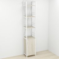 Етажерка 4/34 Ferrum-decor Серії Конект із тумбою 179x34x28 Білий ДСП Сонома (FRD-104473)