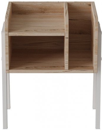 Тумба модульна Ferrum-decor Амелі 540x450x320 метал Білий ДСП Дуб Сан-Марино 16 мм (FRD-103012) Тумба модульна Ferrum-decor Амелі 540x450x320 метал Білий ДСП Дуб Сан-Марино 16 мм (FRD-103012)