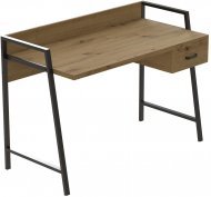 Письмовий стіл Ferrum-decor 750x1000x600 Чорний метал ДСП Дуб Артизан 32 мм (FRD-103427) Письмовий стіл Ferrum-decor 750x1000x600 Чорний метал ДСП Дуб Артизан 32 мм (FRD-103427)