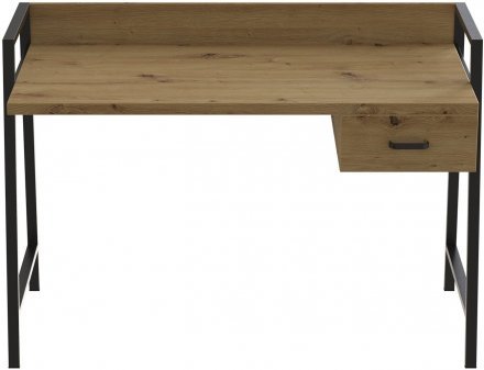 Письмовий стіл Ferrum-decor 750x1000x600 Чорний метал ДСП Дуб Артизан 32 мм (FRD-103427) Письмовий стіл Ferrum-decor 750x1000x600 Чорний метал ДСП Дуб Артизан 32 мм (FRD-103427)