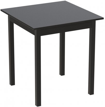Стіл кухонний Ferrum-decor Агата 75x80x80 Чорний ДСП Сосна Кембра 16мм (FRD-105680)