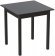Стіл кухонний Ferrum-decor Агата 75x80x80 Чорний ДСП Сосна Кембра 16мм (FRD-105680)