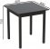 Стіл кухонний Ferrum-decor Агата 75x80x80 Чорний ДСП Сосна Кембра 16мм (FRD-105680)