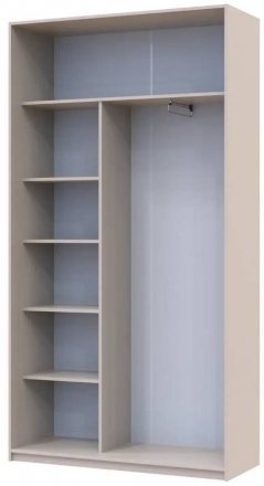 Шафа-купе Doros Сіті Лайт Кашемір 2 дзеркала 120х45х225 (80736344)