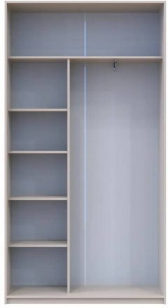 Шафа-купе Doros Сіті Лайт Кашемір 2 дзеркала 120х45х225 (80736344)