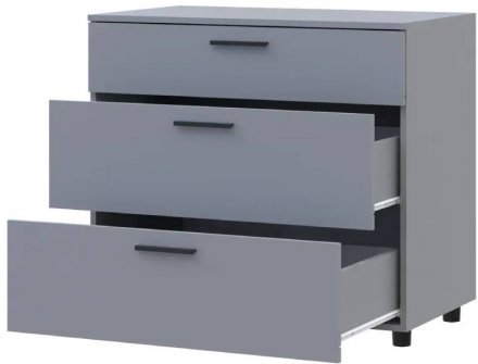 Комод Doros Торн Сірий 3Ш 90х51.6х80 (DRS-012109) Комод Doros Торн Сірий 3Ш 90х51.6х80 (DRS-012109)