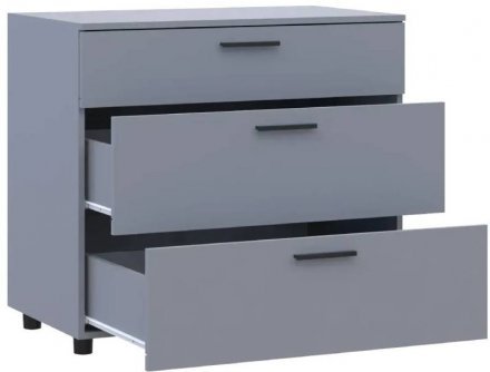 Комод Doros Торн Сірий 3Ш 90х51.6х80 (DRS-012109) Комод Doros Торн Сірий 3Ш 90х51.6х80 (DRS-012109)