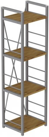 Етажерка 4/34 Ferrum-decor Серії Конект 120x34x28 сірий ДСП Дуб Артизан 16мм (FRD-104285) Етажерка 4/34 Ferrum-decor Серії Конект 120x34x28 сірий ДСП Дуб Артизан 16мм (FRD-104285)