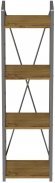 Етажерка 4/34 Ferrum-decor Серії Конект 120x34x28 сірий ДСП Дуб Артизан 16мм (FRD-104285)