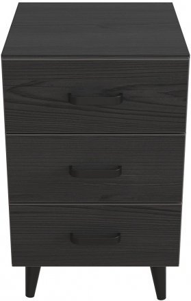 Тумба Віва 3 на конусних ніжках Ferrum-decor 56,5x35x40 Чорний метал ДСП Сосна Кембра 16 мм (FRD-106818) Тумба Віва 3 на конусних ніжках Ferrum-decor 56,5x35x40 Чорний метал ДСП Сосна Кембра 16 мм (FRD-106818)