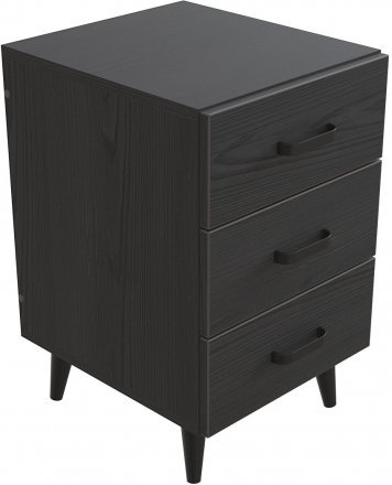 Тумба Віва 3 на конусних ніжках Ferrum-decor 56,5x35x40 Чорний метал ДСП Сосна Кембра 16 мм (FRD-106818) Тумба Віва 3 на конусних ніжках Ferrum-decor 56,5x35x40 Чорний метал ДСП Сосна Кембра 16 мм (FRD-106818)