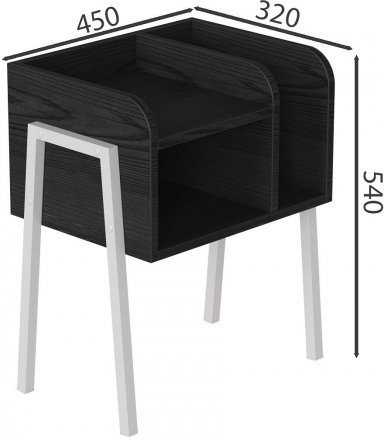 Тумба модульна Ferrum-decor Амелі 540x450x320 метал Білий ДСП Сосна Кембра 16 мм (FRD-103013) Тумба модульна Ferrum-decor Амелі 540x450x320 метал Білий ДСП Сосна Кембра 16 мм (FRD-103013)