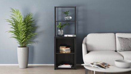 Стіл-тумба трансформер Смарт 3/1 з етажеркою Ferrum-decor 1430x1450x500 Чорний метал ДСП Сосна Кембра 16 мм (FRD-105111) Стіл-тумба трансформер Смарт 3/1 з етажеркою Ferrum-decor 1430x1450x500 Чорний метал ДСП Сосна Кембра 16 мм (FRD-105111)