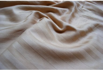 Наволочки Готель сатин страйп 1х1 бежевий Туреччина 70х70 см (2 шт)