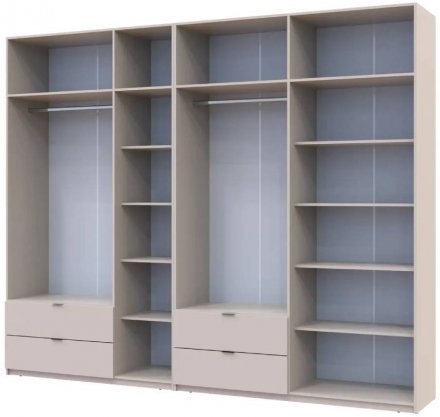Шафа для одягу Doros Лукас Кашемір 3+4 ДСП 295х50х240 DRS-011717 (42005124)
