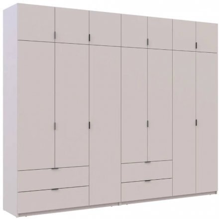 Шафа для одягу Doros Лукас Кашемір 3+4 ДСП 295х50х240 DRS-011717 (42005124)