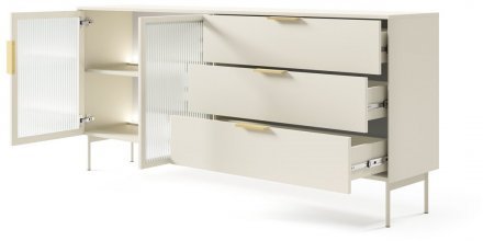 Комод з підсвіткою Perfect Home Лумі / Lumi 2D3S/181 2-дверний з 3 шухлядами Кашемір (PFH-091387) Комод з підсвіткою Perfect Home Лумі / Lumi 2D3S/181 2-дверний з 3 шухлядами Кашемір (PFH-091387)
