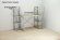 Етажерка 4/34 Ferrum-decor Серії Конект 120x34x28 сірий ДСП Дуб Сонома 16мм (FRD-104286)