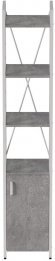 Етажерка 4/34 Ferrum-decor Серії Конект із тумбою 179x34x28 Білий ДСП Бетон (FRD-104476)