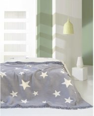 Плед Home Stars gri бавовна 150х200 см svt-2000022295857