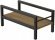 Підставка для системного блоку Ferrum-decor Нікі 21x24x45 Чорний ДСП Дуб Артизан 16мм (FRD-105291)
