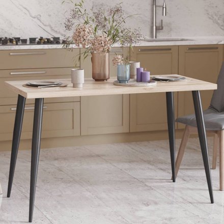 Кухонний стіл Марсель 50 Ferrum-decor 75x120x60 Чорний метал ДСП Дуб Сан-Марино 32 мм (FRD-106700) Кухонний стіл Марсель 50 Ferrum-decor 75x120x60 Чорний метал ДСП Дуб Сан-Марино 32 мм (FRD-106700)