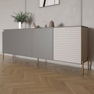 Комод на золотих металевих ніжках LION Грей 204x38x76,5 см Антрацит/Кашемір (LION-042636) Комод на золотих металевих ніжках LION Грей 204x38x76,5 см Антрацит/Кашемір (LION-042636)