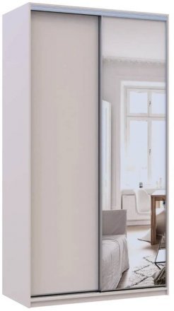 Шафа-купе Doros Сіті Лайт Кашемір 1 ДСП / 1 дзеркало 120х60х225 (80736335)