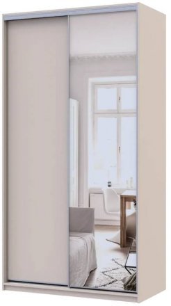 Шафа-купе Doros Сіті Лайт Кашемір 1 ДСП / 1 дзеркало 120х60х225 (80736335)