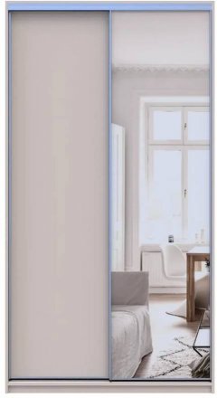 Шафа-купе Doros Сіті Лайт Кашемір 1 ДСП / 1 дзеркало 120х60х225 (80736335)