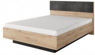 Ліжко (каркас) Perfect Home Таллі / Tally 160 з м'яким ізголів'ям двоспальне Дуб артизан/антрацит (PFH-091099) Ліжко (каркас) Perfect Home Таллі / Tally 160 з м'яким ізголів'ям двоспальне Дуб артизан/антрацит (PFH-091099)