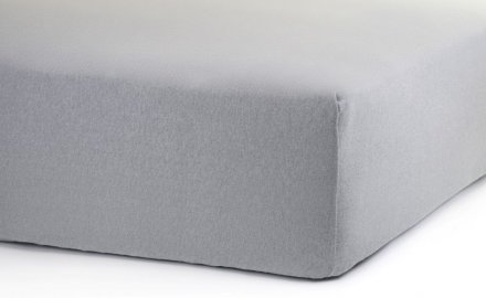 Простирадло на резинці Софт Найт сіра трикотаж 140х200 см Простирадло на резинці Софт Найт сіра трикотаж 140х200 см